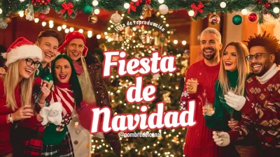 lista de reproducción festiva roja