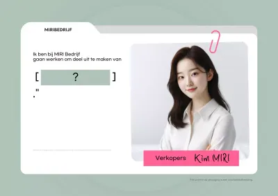 Mint schoon bedrijfs visitekaartje