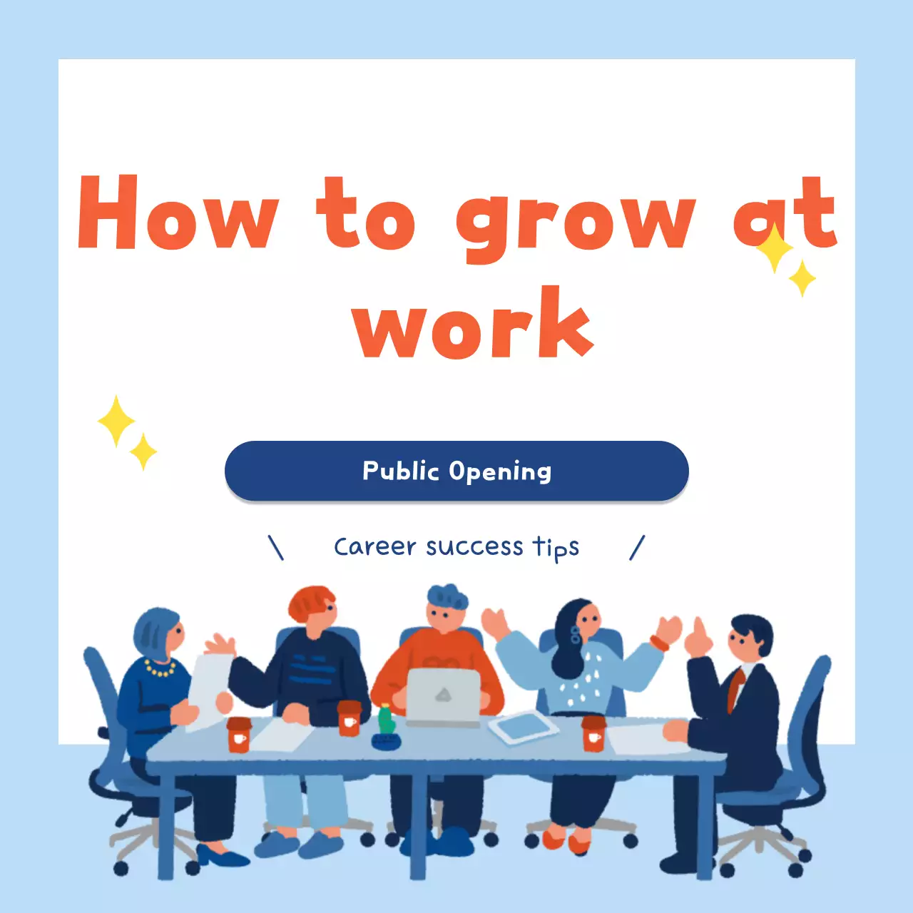 Guia de carreira moderno azul Instagram Carousel