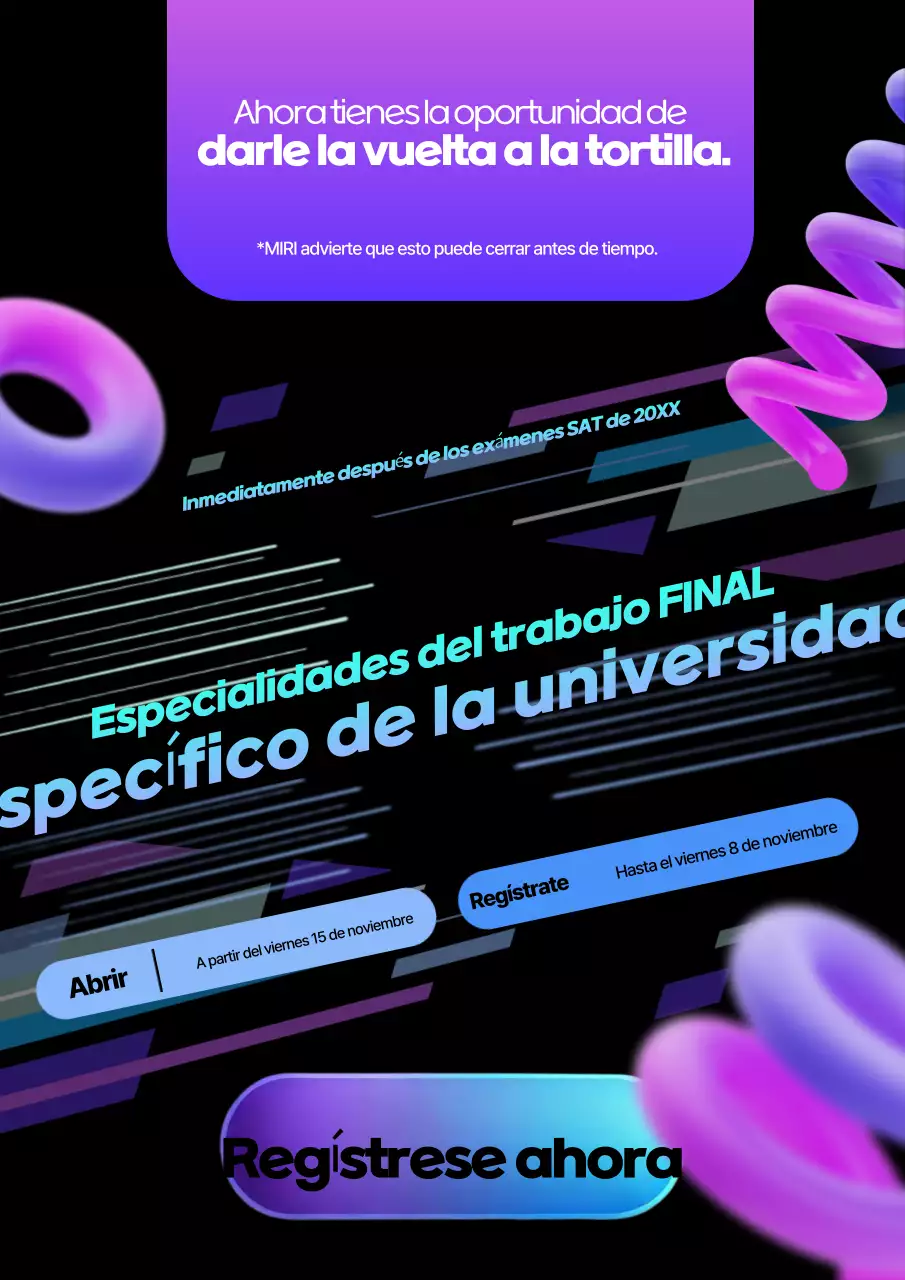 Anuncio de la conferencia especial de tesis de la Universidad Cibernética de Bora