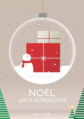 beige moderne promotion de Noël