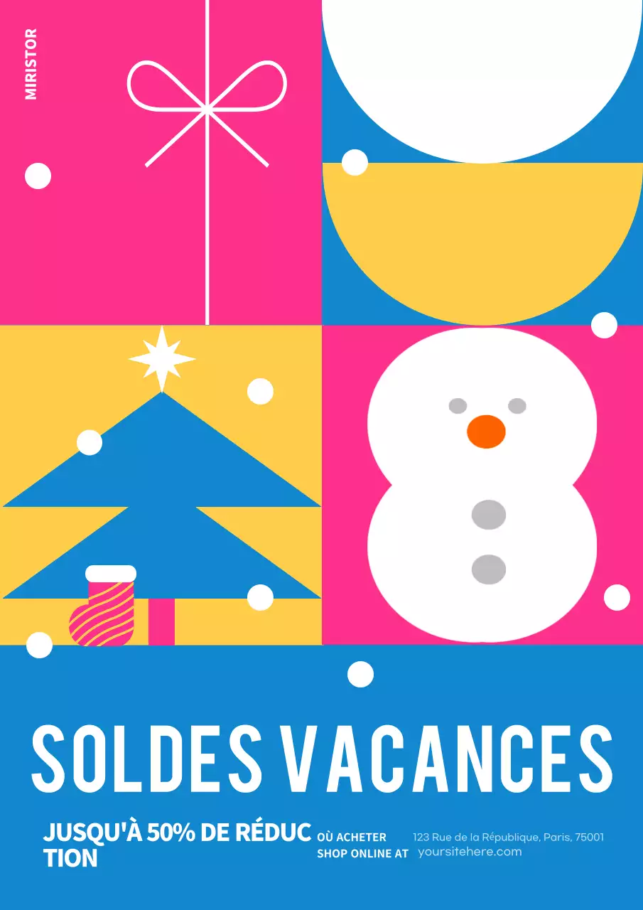 promotion des vacances rose moderne