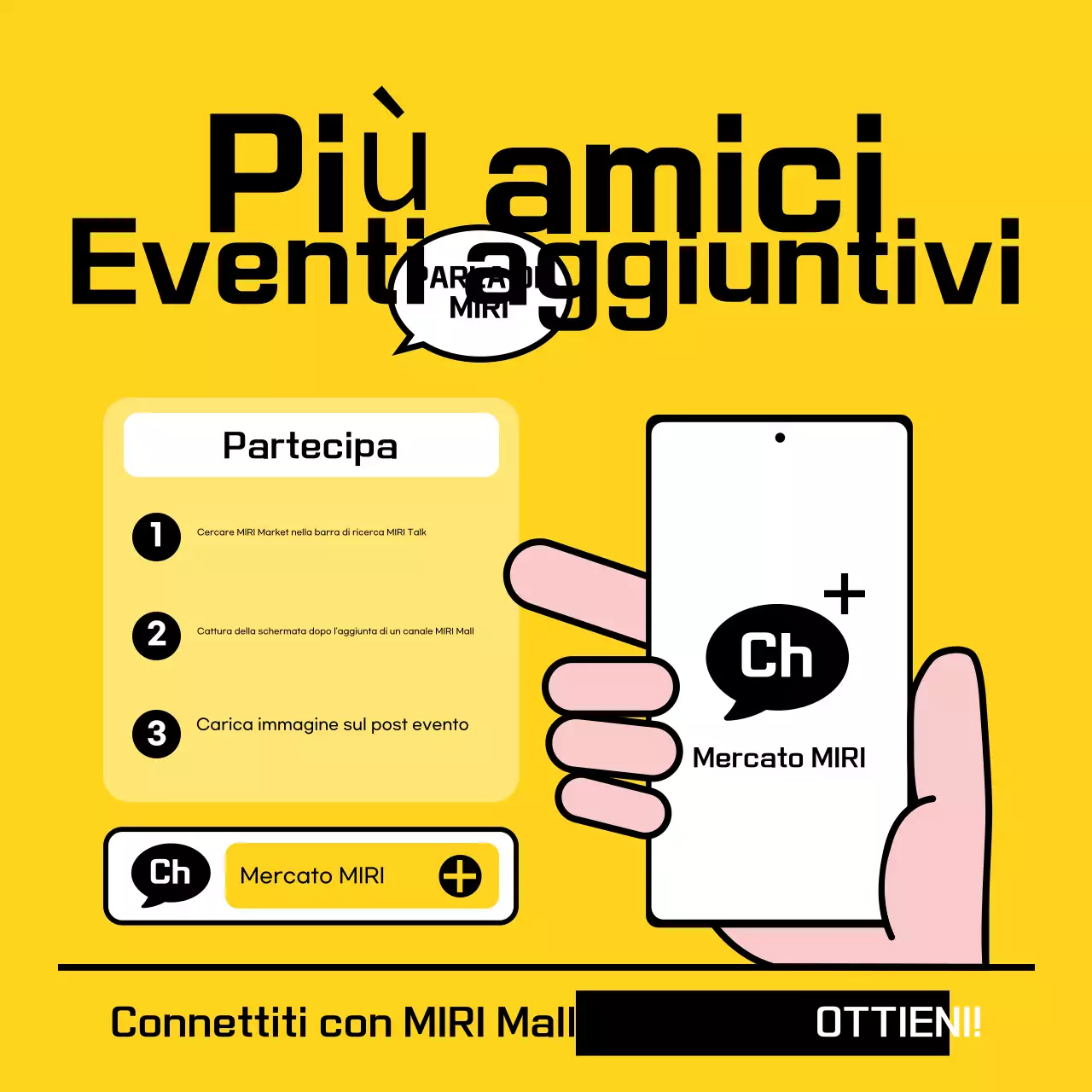 Evento promozionale giallo moderno