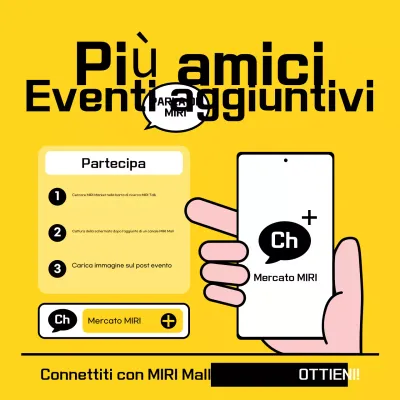 Evento promozionale giallo moderno