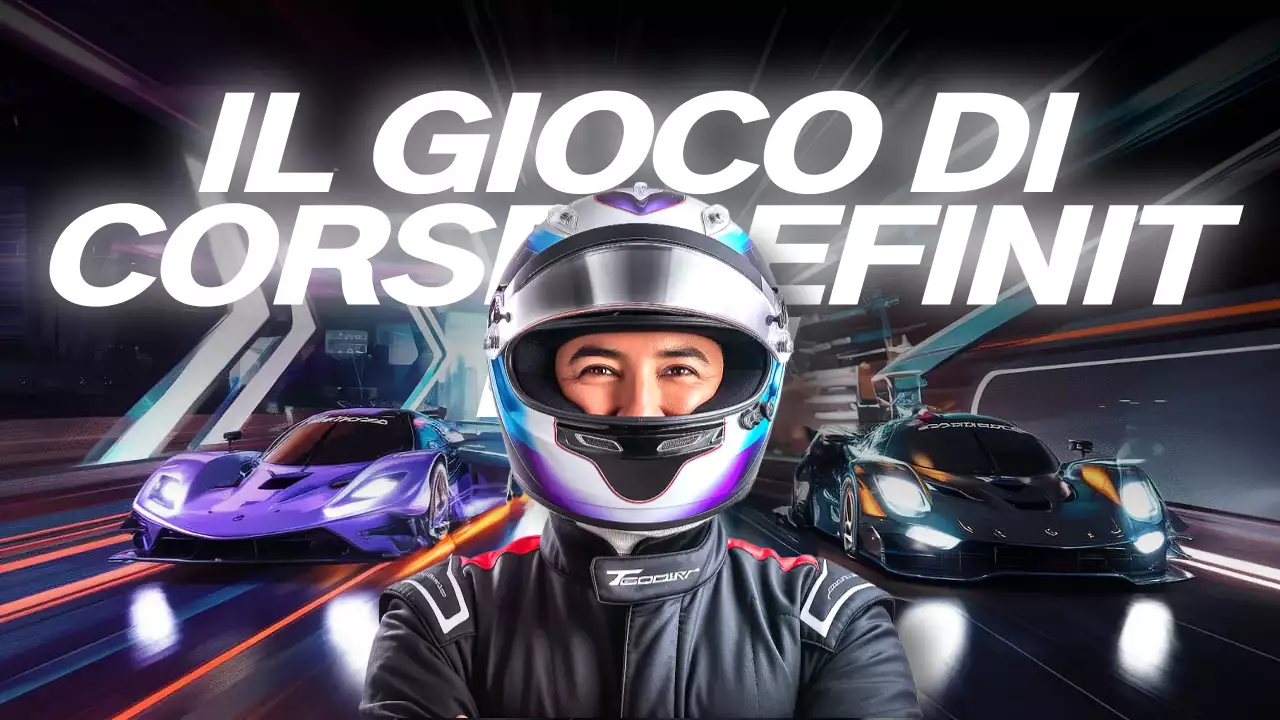 Pubblicità moderna da corsa in nero