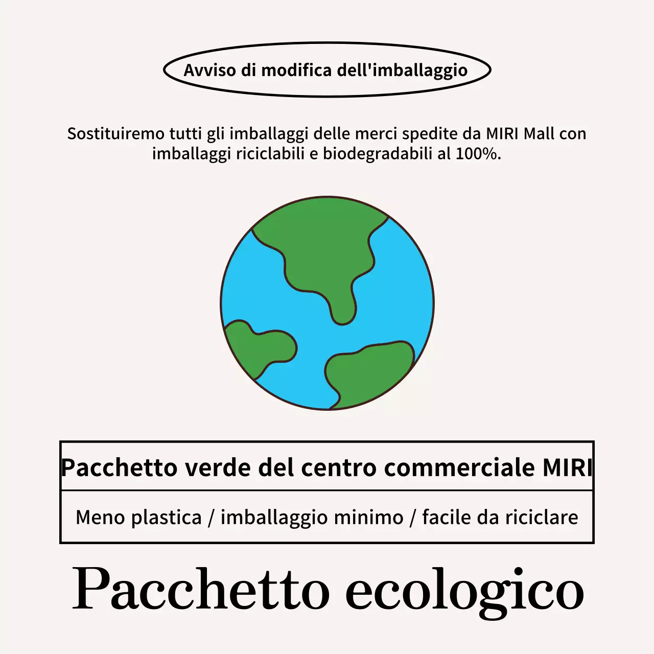 Annunci sull'ambiente naturale verde