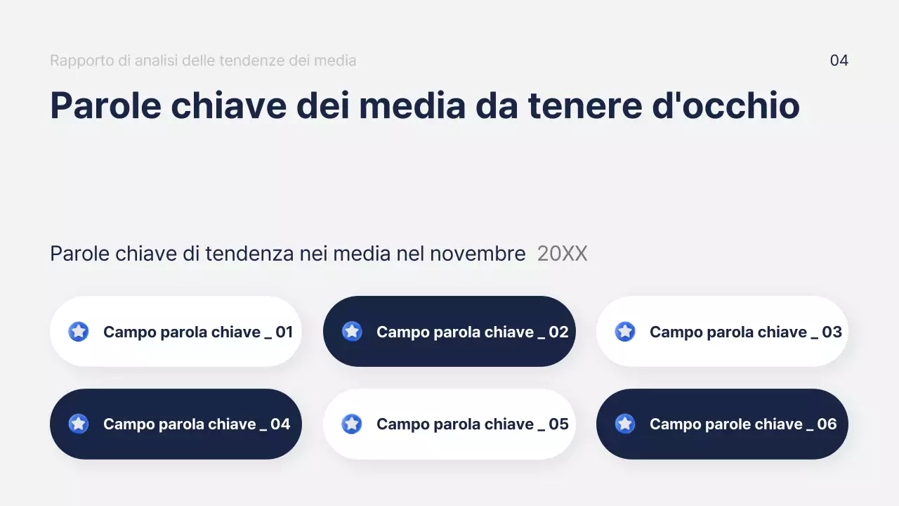 Rapporto analitico di marketing moderno blu navy