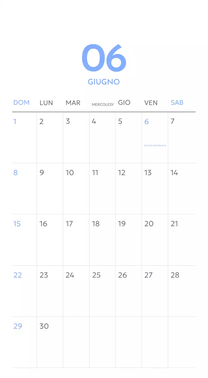 Calendario con foto tracciatore di obiettivi con un tocco di blu