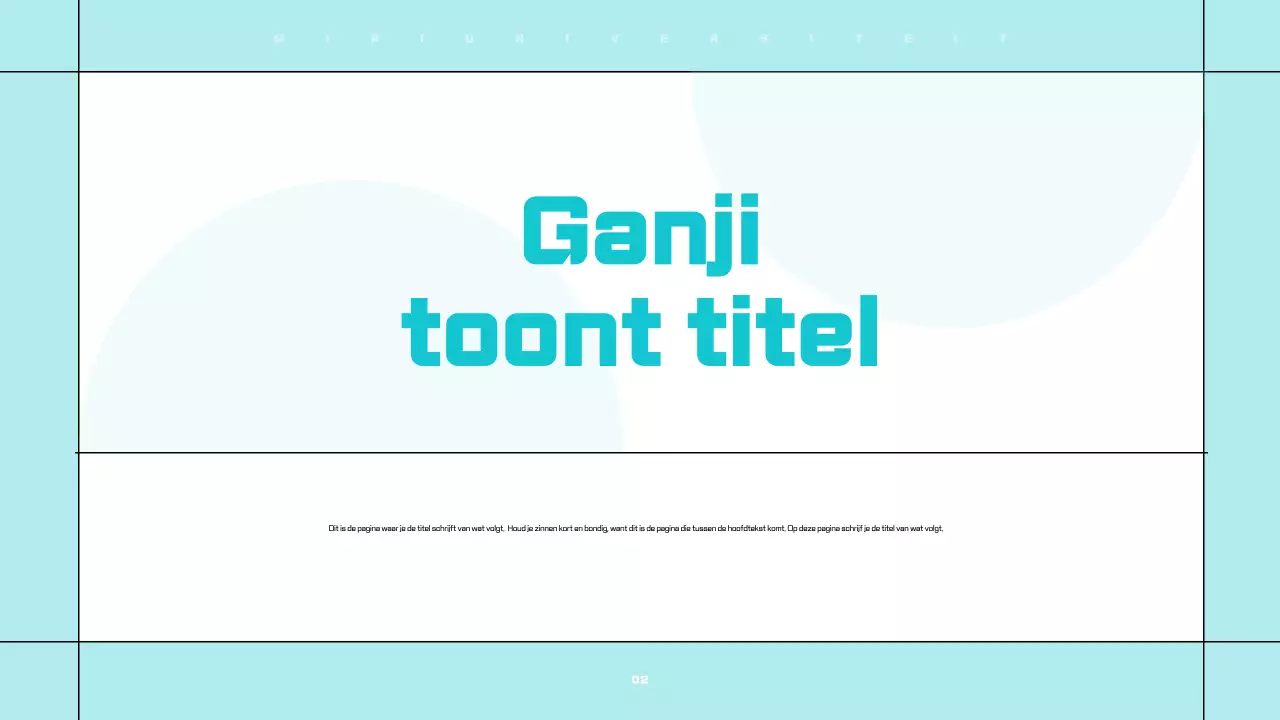 Strakke, eenvoudig te bewerken presentaties in wit en lichtblauw