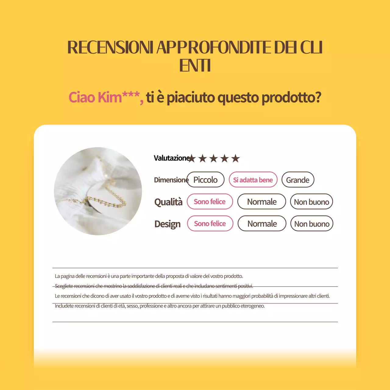 Una raccolta di semplici modelli di revisione in giallo