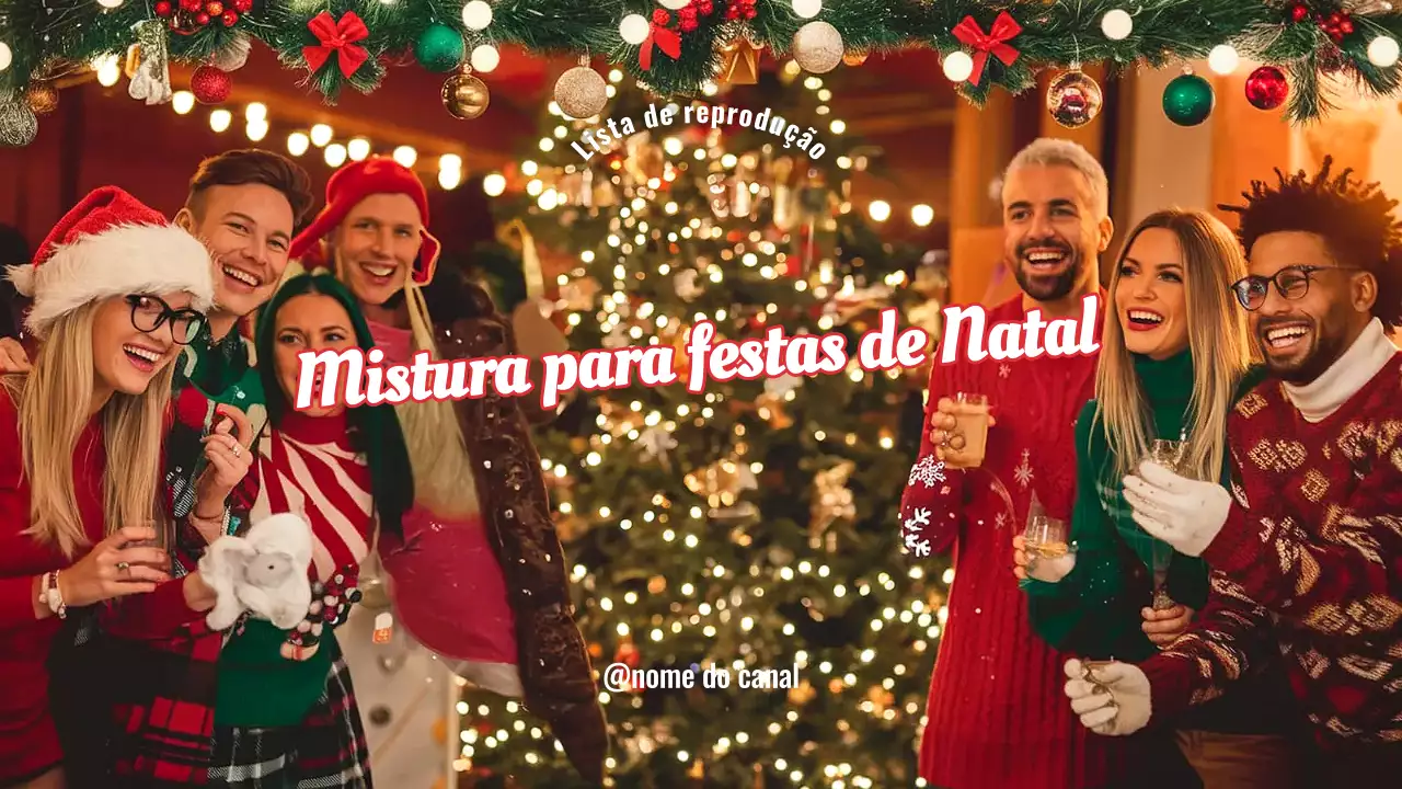 lista de reprodução de férias festivas vermelhas