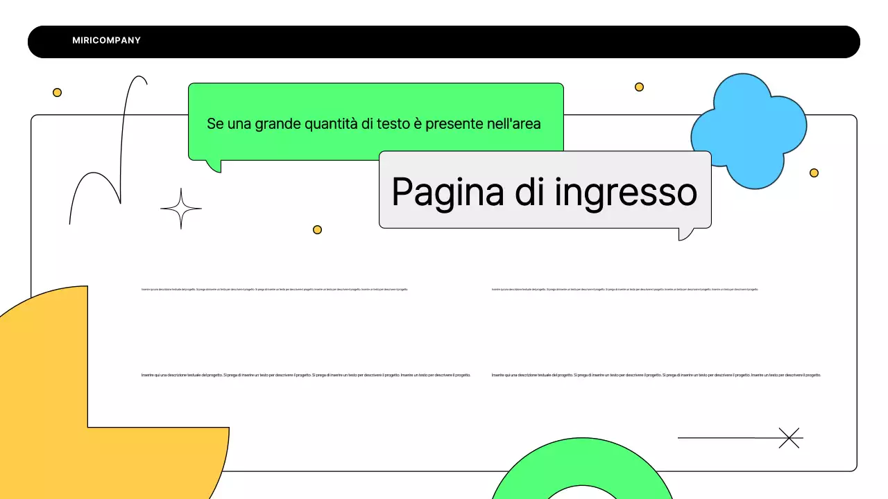 Un semplice business plan in bianco