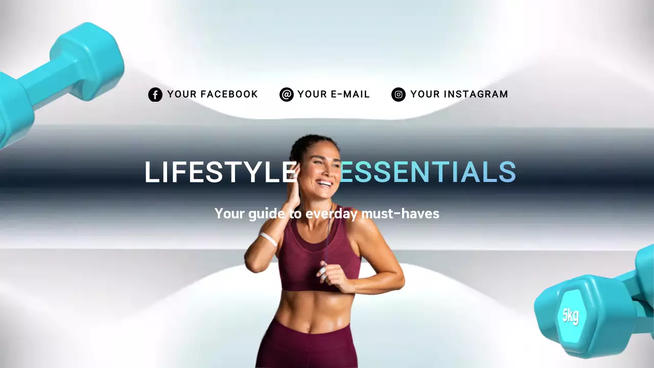 Blue Modern Lifestyle Guide YouTube Thumbnail