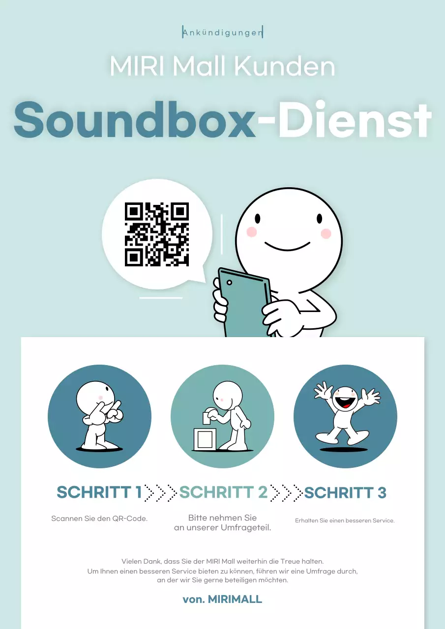 Hellblau Sauberer Leitfaden für den Kundenservice