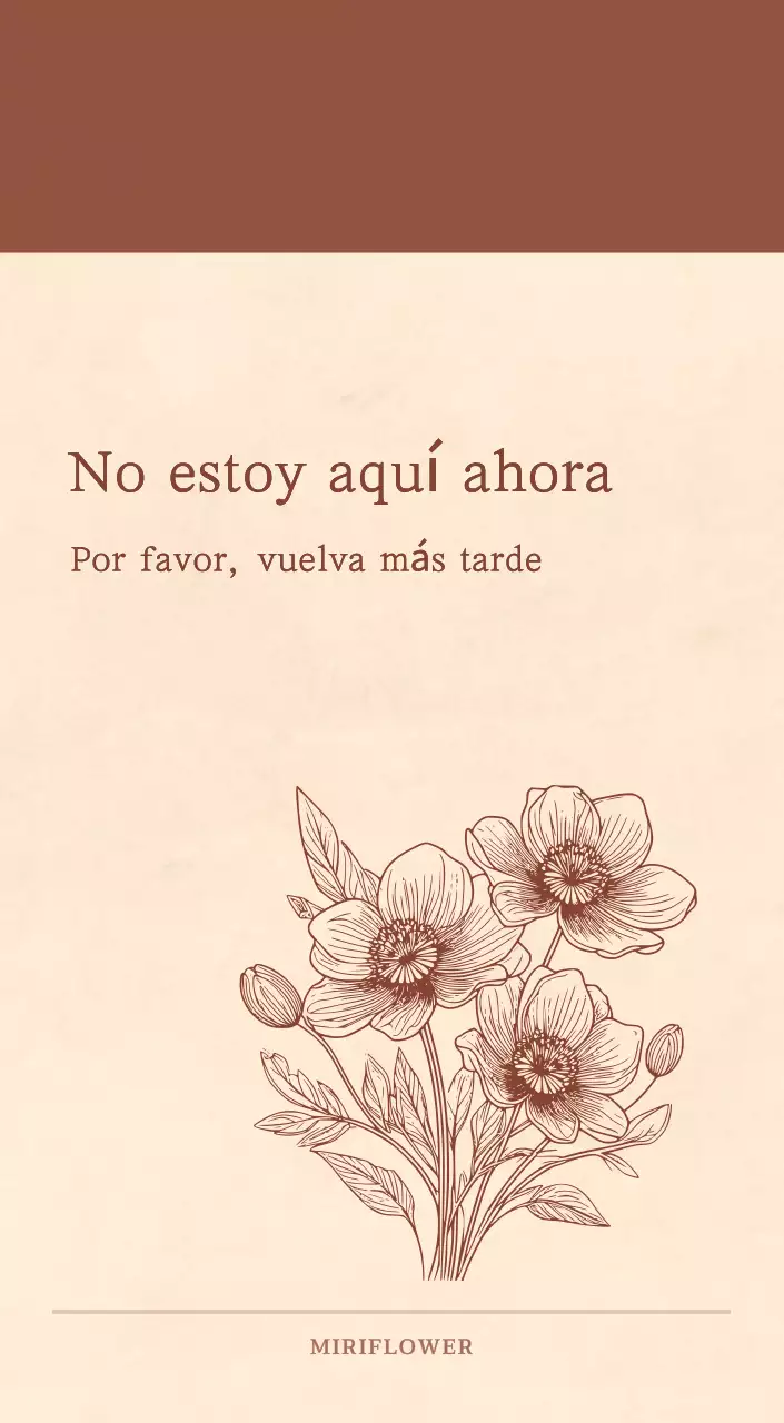 Un calendario sentimental de floristería en papel de lana marrón claro y marrón concepto