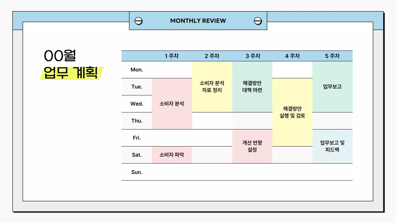 흰색 심플 보고서 분석