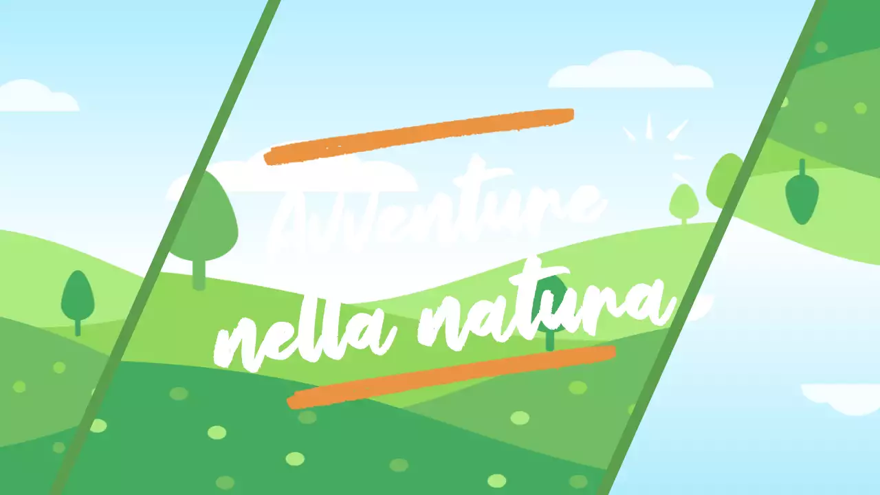 avventura verde arancione nella natura vlog
