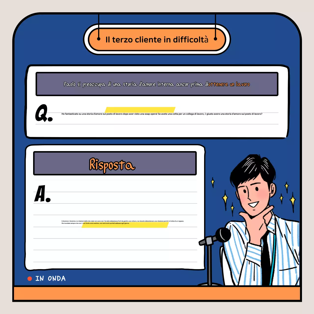 Pubblicità del cartone animato Orange Pop