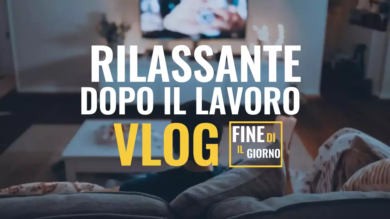 Blu rilassante dopo il lavoro vlog in stile moderno