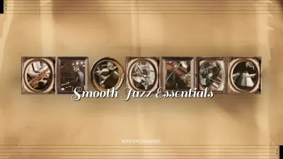 Beige Vintage Jazz Playlist YouTube Thumbnail