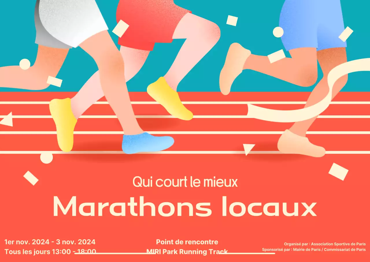 Promouvoir le marathon Orange Pop