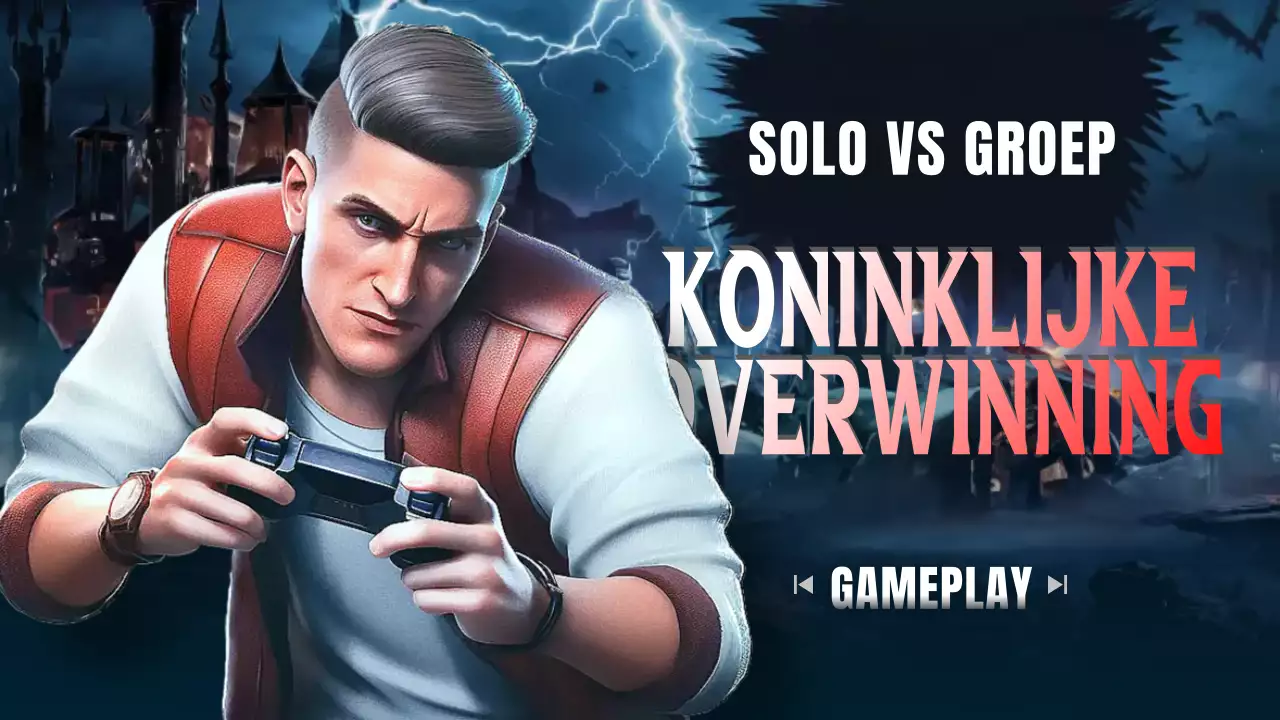 Kleurrijke moderne game-advertentie