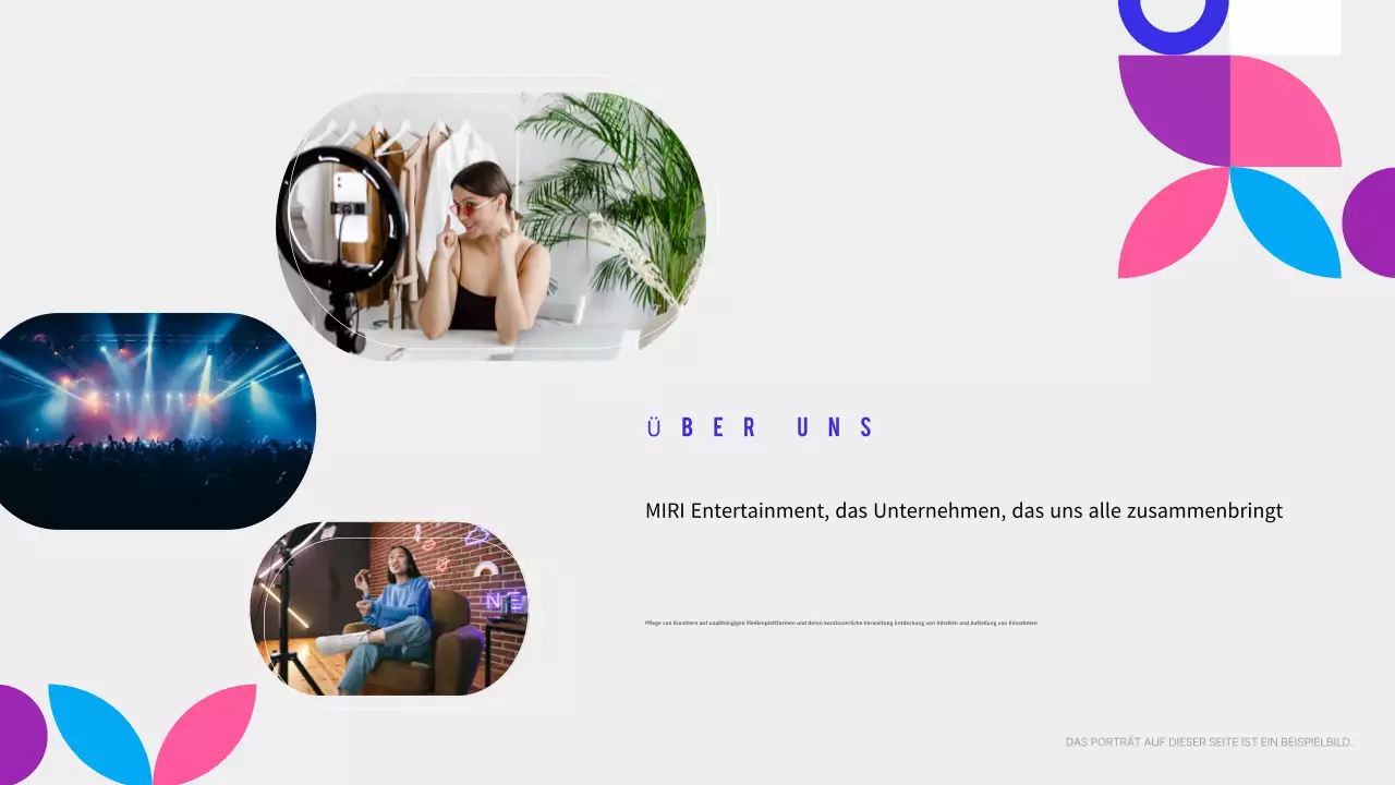 Marineblaue moderne Musikanzeige