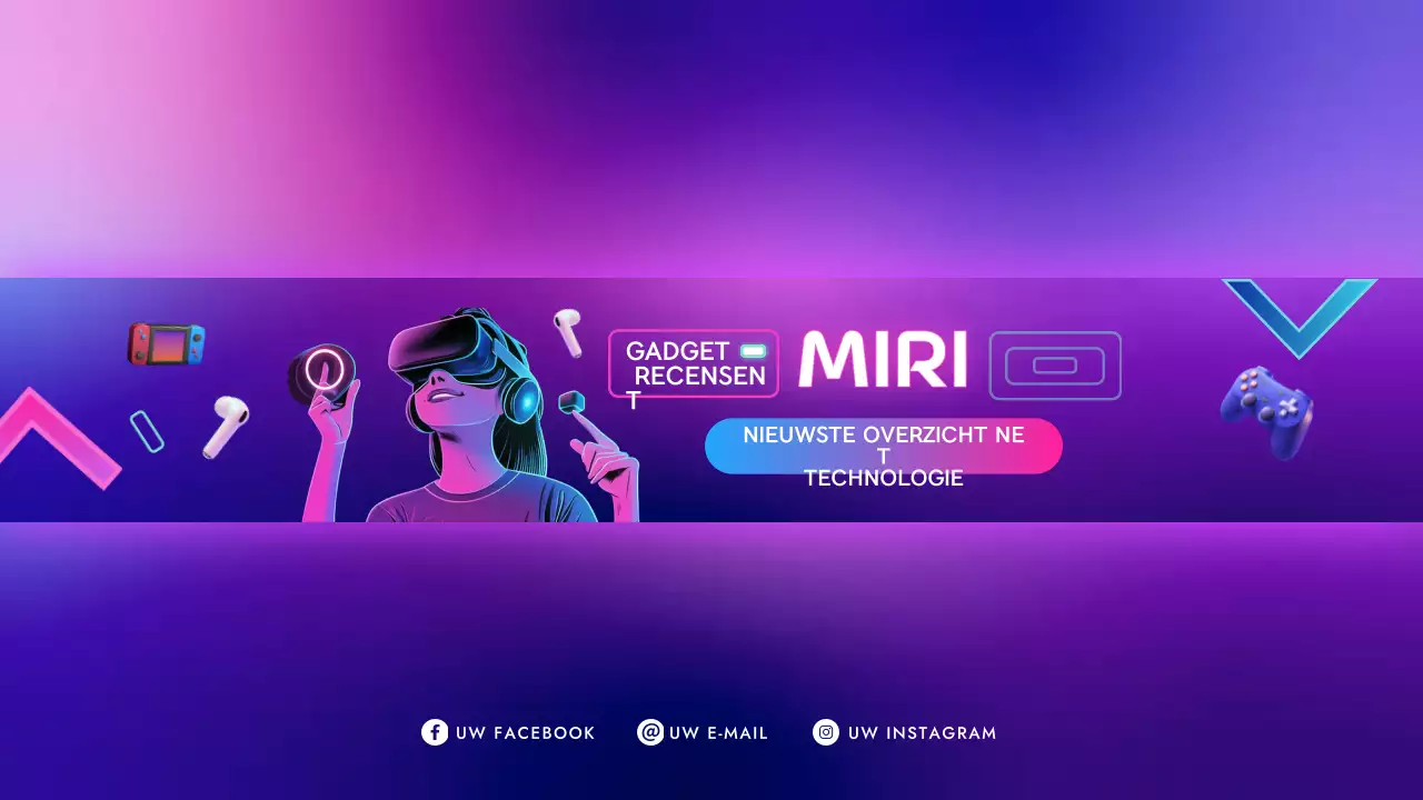 Paarse Moderne Gadget Promotie