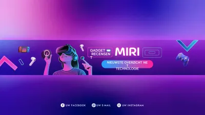 Paarse Moderne Gadget Promotie