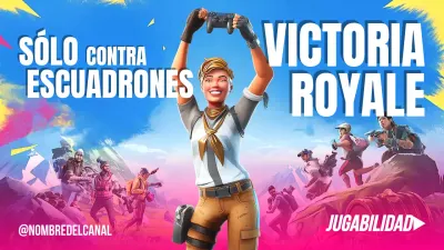 Publicidad de juegos modernos y coloridos