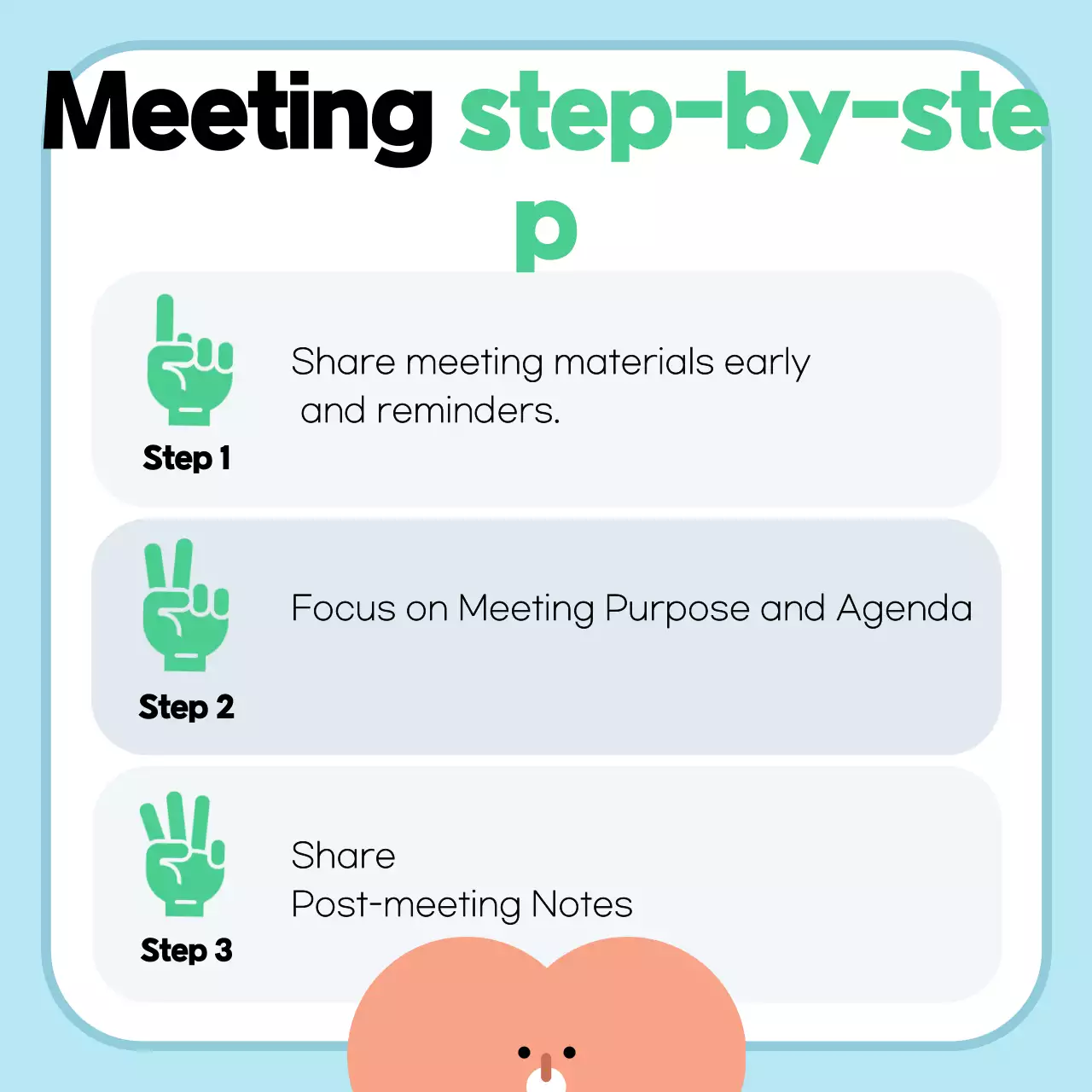 Green Simple Meeting Guide Instagram Carousel