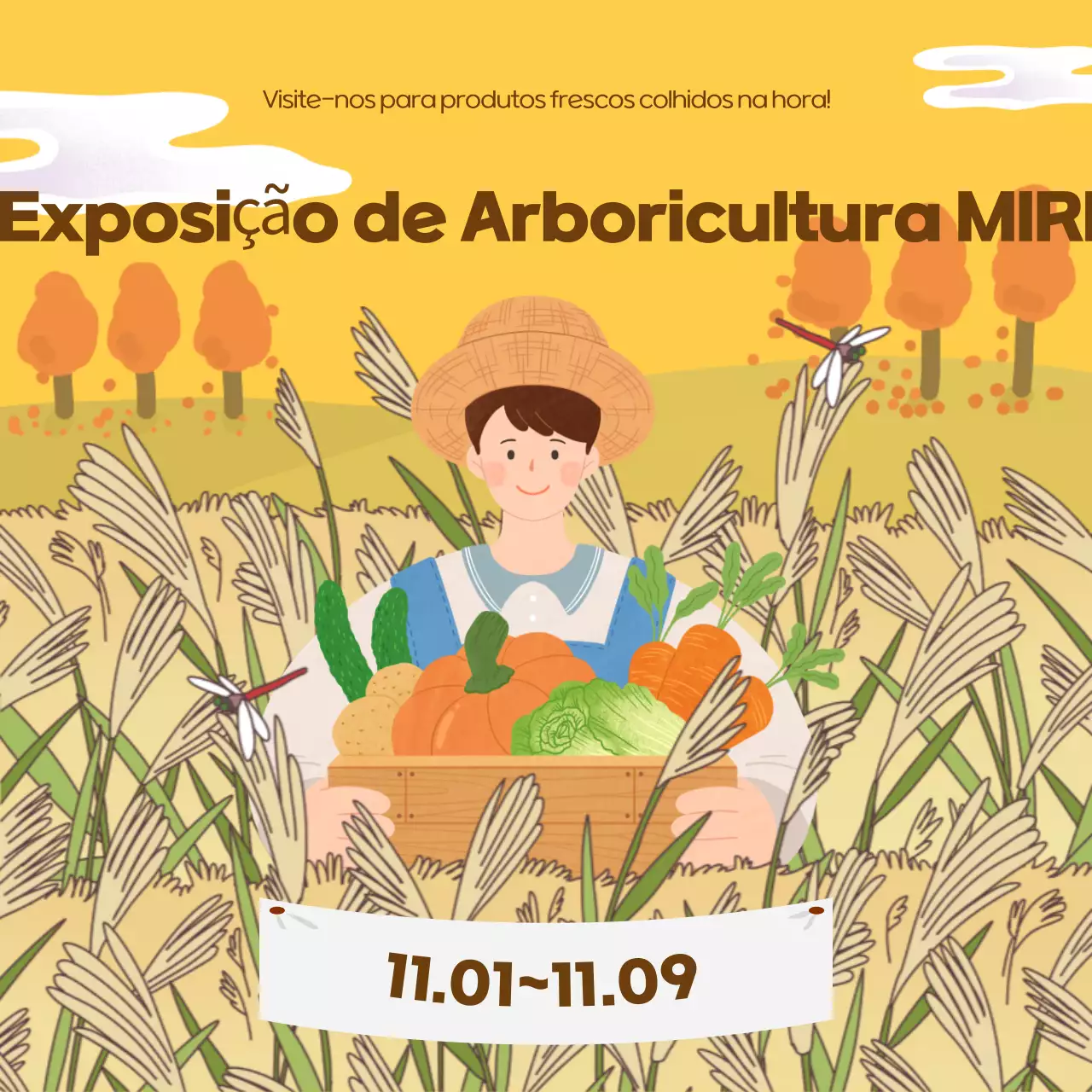 Evento especial de exposição da Yellow Lovely Produce