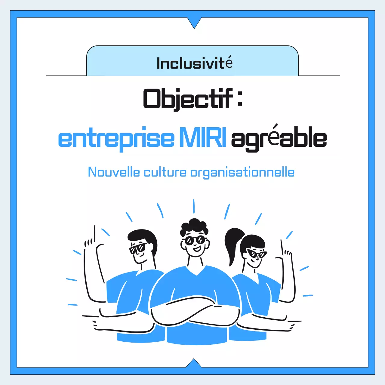 Guide de la culture du lieu de travail moderne bleu