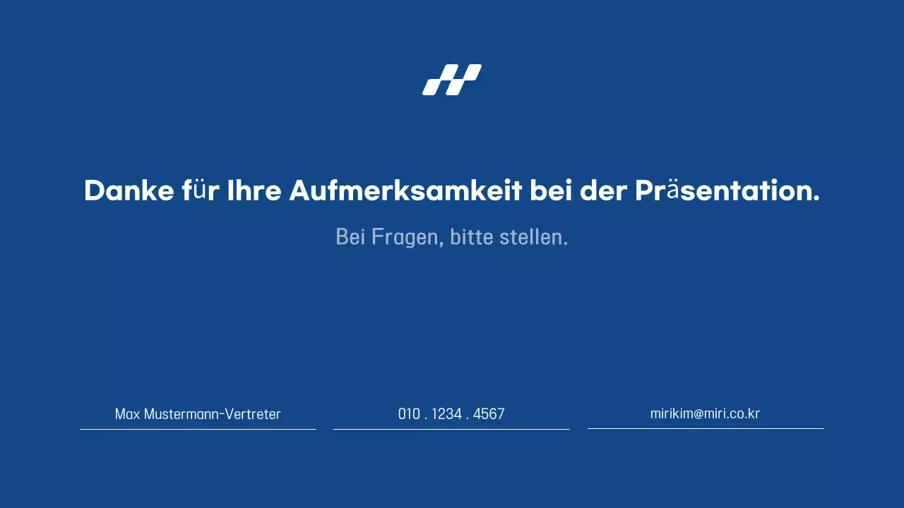 Einfacher Präsentationsbericht in Blau und Grau, schnell und einfach zu bearbeiten