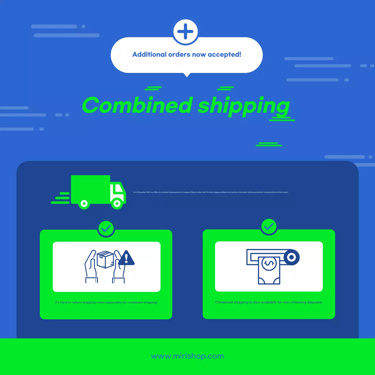 Spanduk Promosi Pengiriman Modern Biru