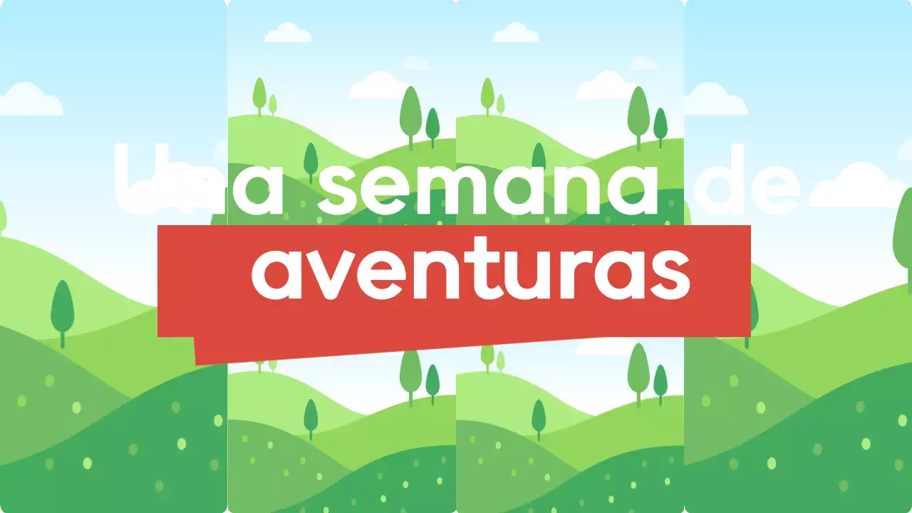 naranja azul verde viajes vlog estilo moderno