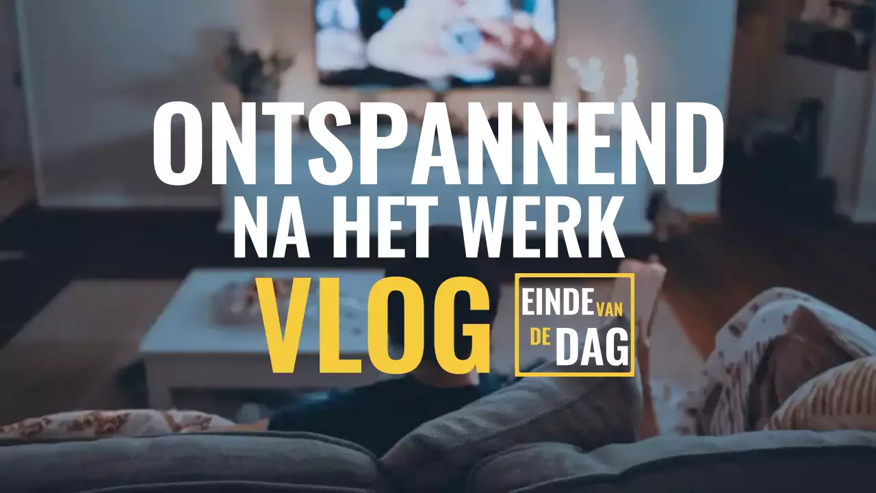 Blauw ontspannen na het werk vlog moderne stijl