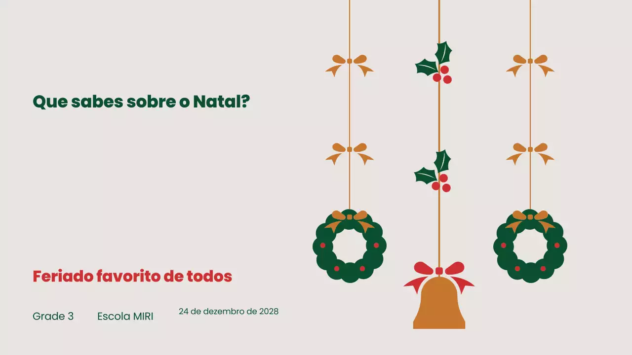 Presentes de Natal simples