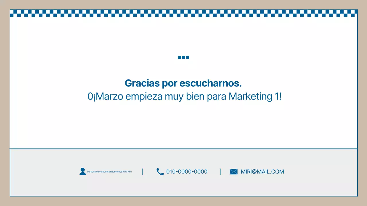 Informes de marketing Blue Basic