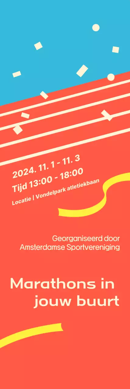 Fel oranje marathonevenement