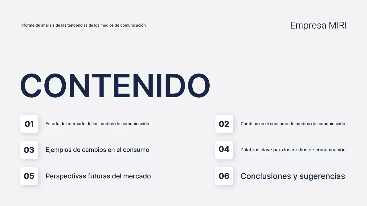 Informe moderno de análisis de marketing en azul marino