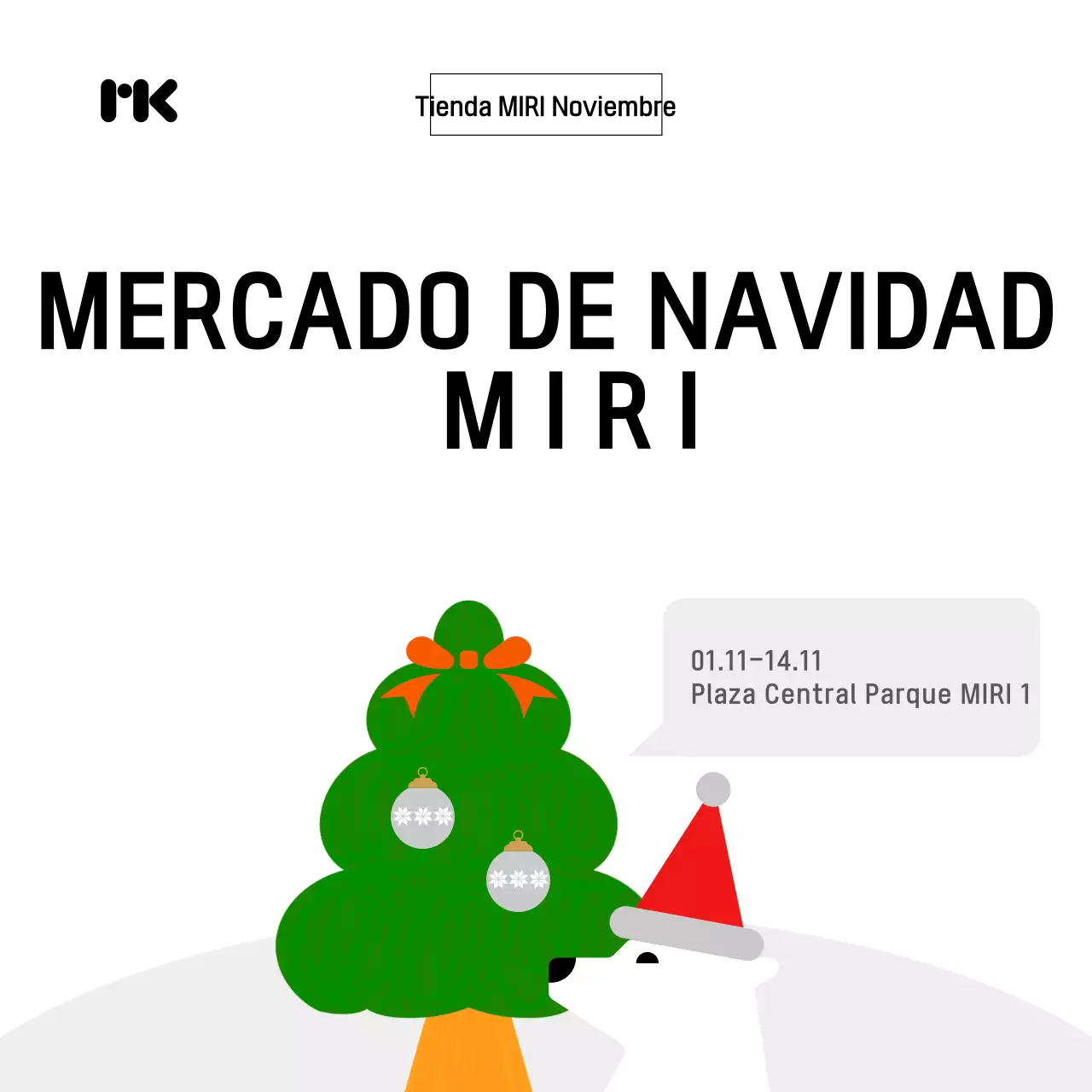 Celebración navideña Green Simple