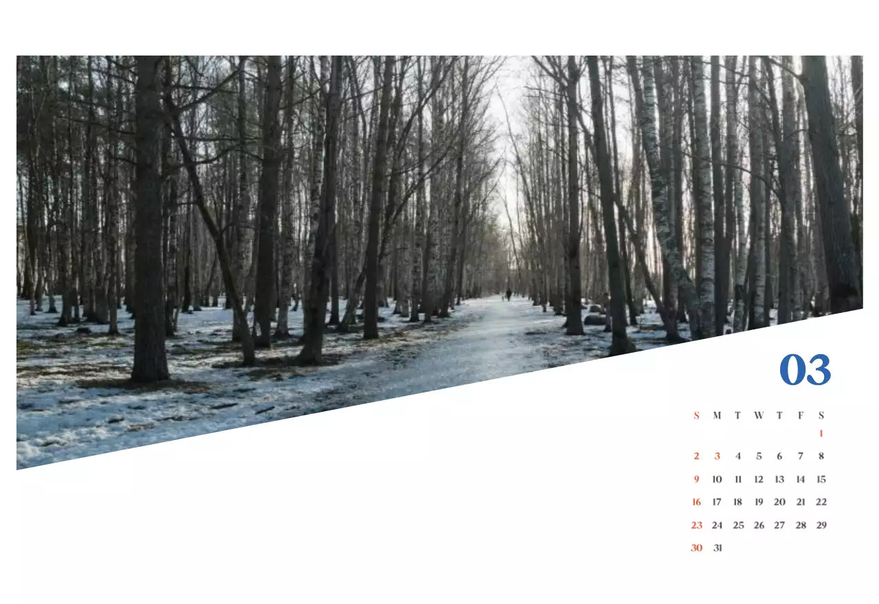 Blauwe moderne ziekenhuiskalender