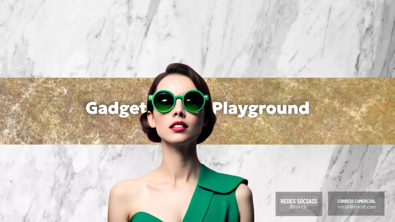 gadget moderno verde arte do canal do youtube