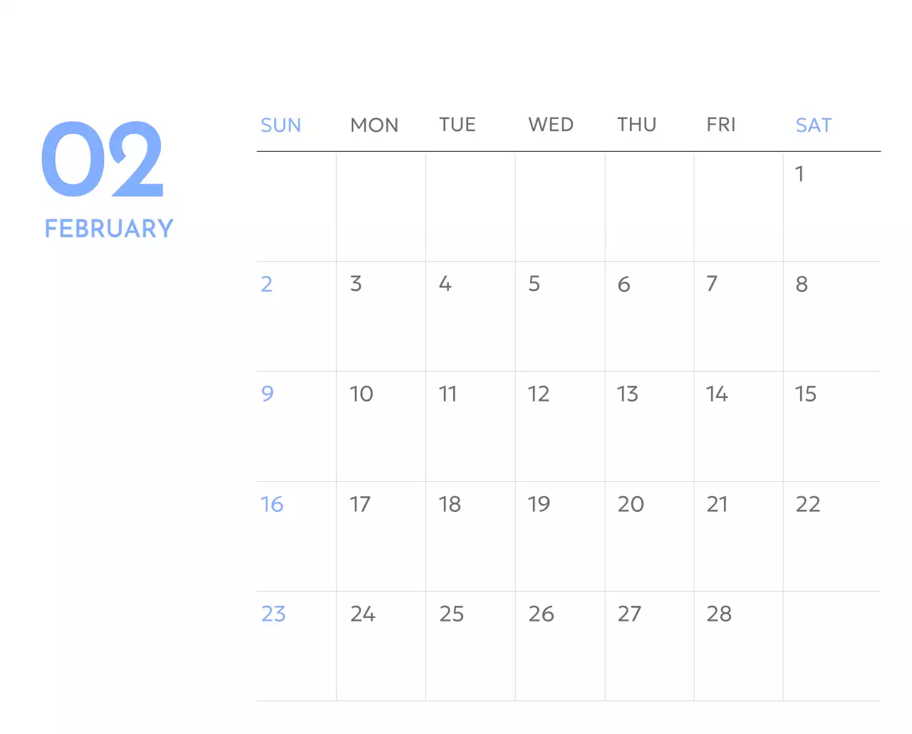 Kalender pelacak sasaran foto dengan percikan warna biru