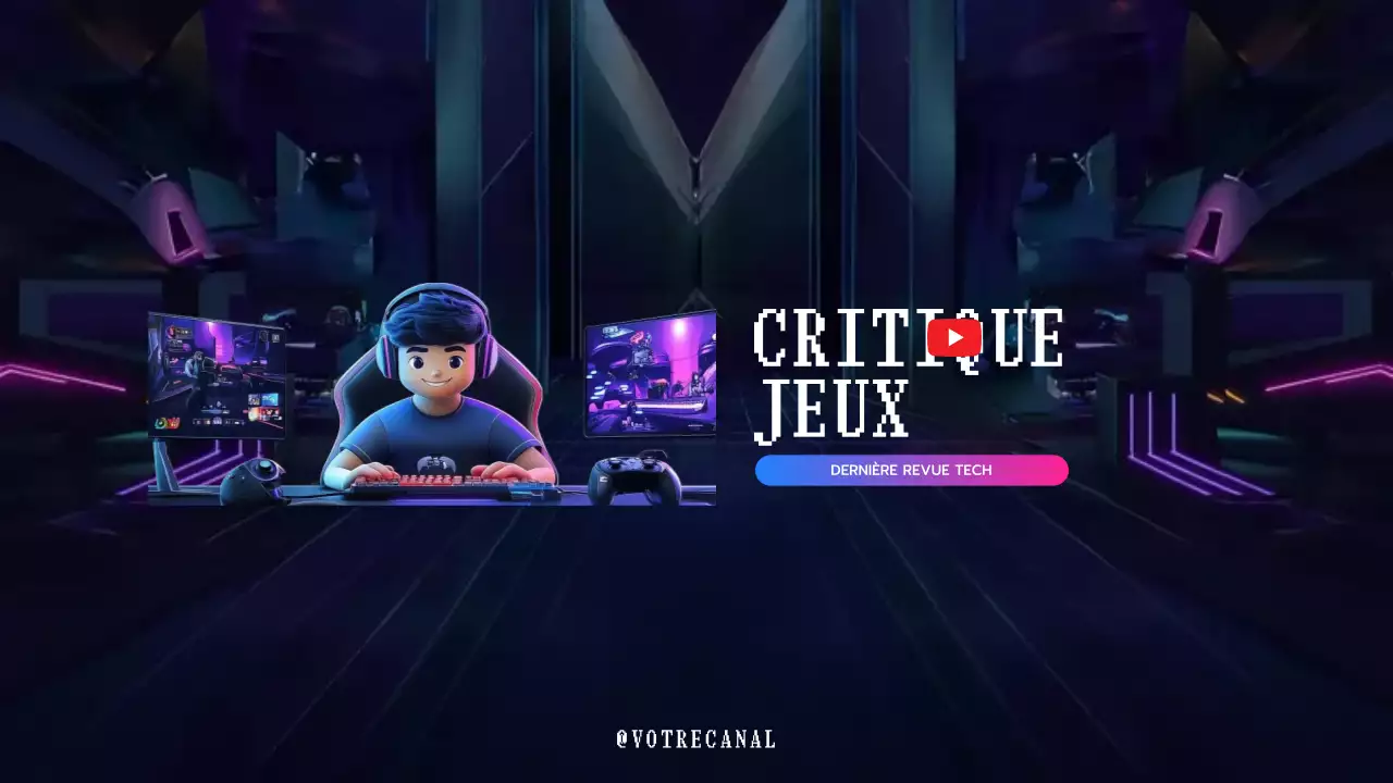 Publicité pour les jeux modernes en violet