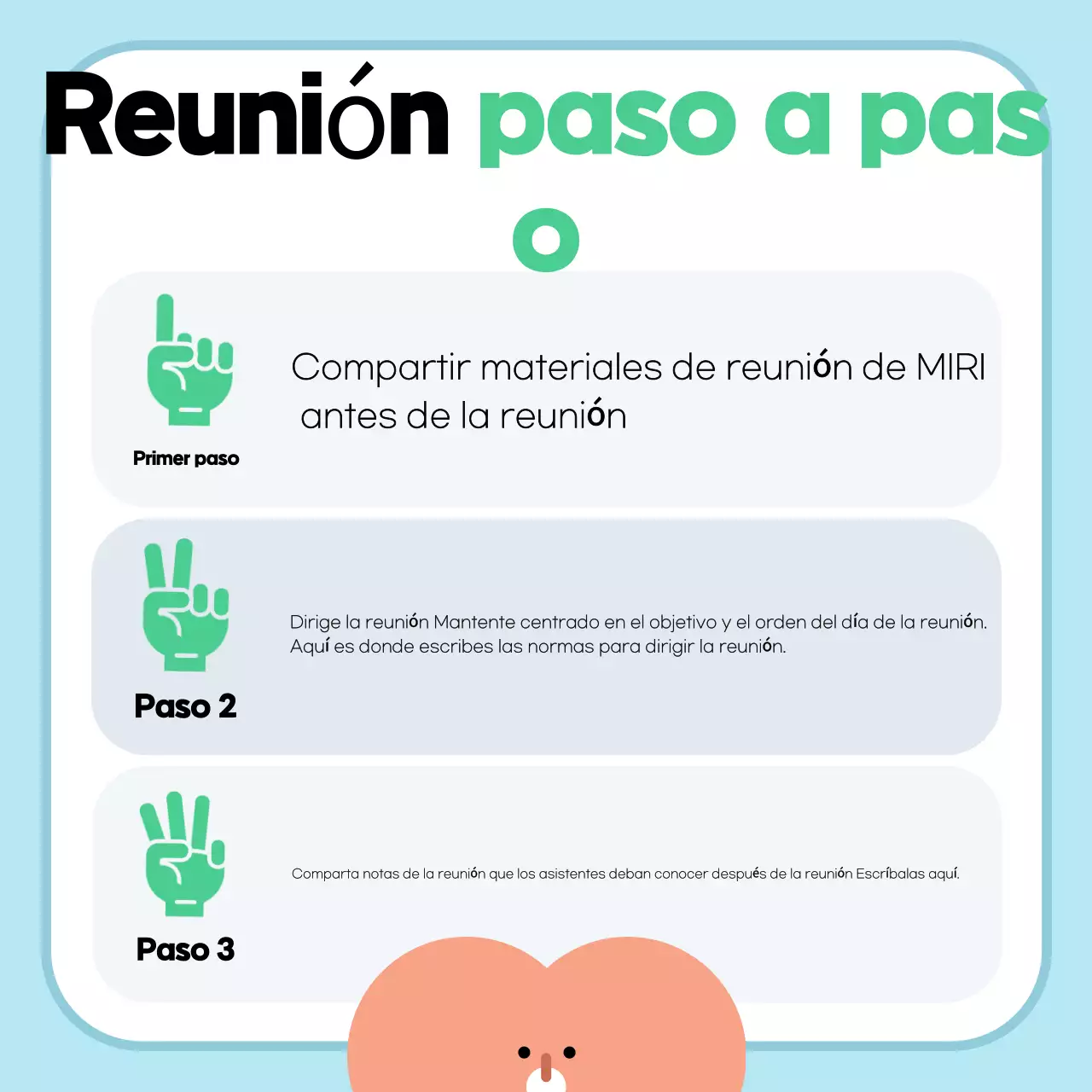 Guía de reuniones Mint Cozy