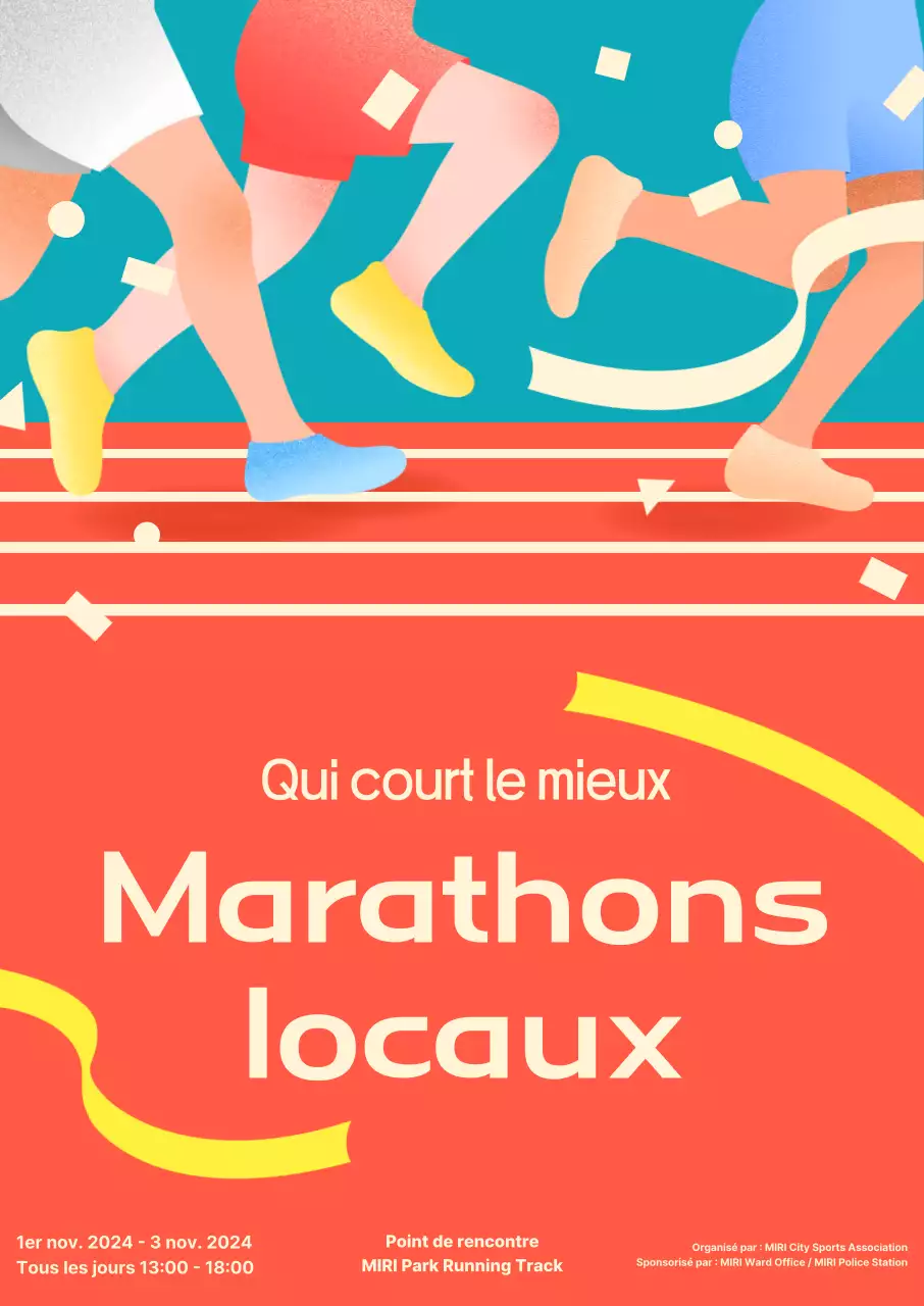 Promouvoir le marathon Orange Pop