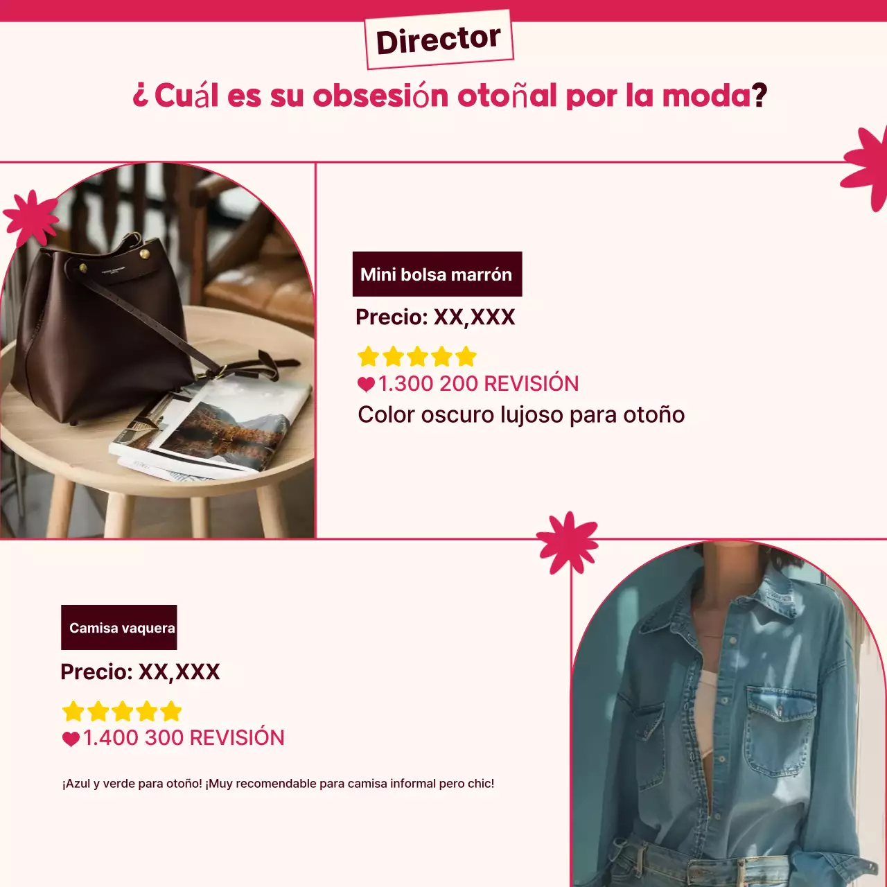 Guía de la moda moderna de otoño en rojo