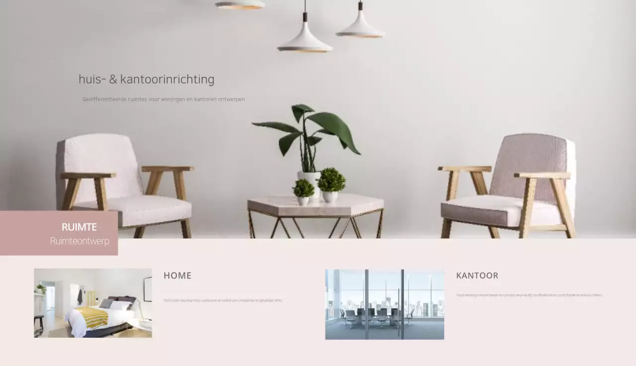 Beige minimalistische interieurkalender